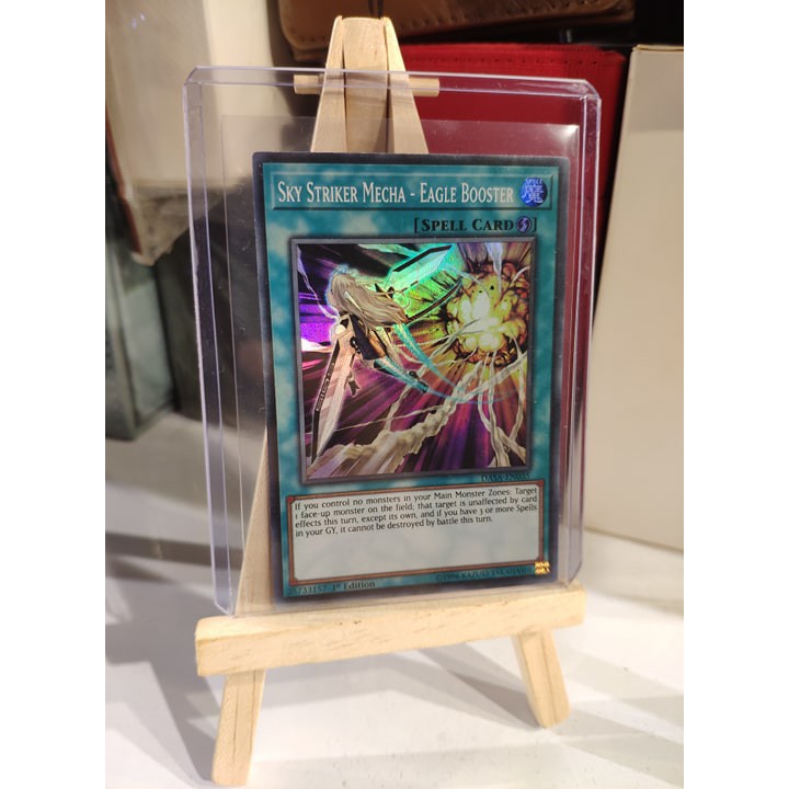 Lá bài thẻ bài Yugioh Sky Striker Mecha - Eagle Booster - Super Rare - Tặng bọc bài nhựa bảo quản