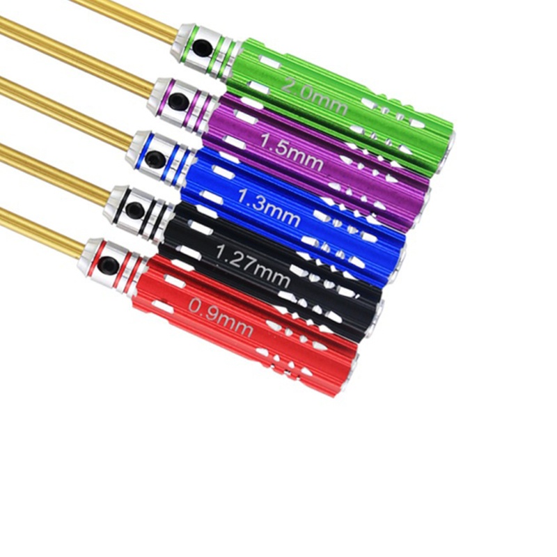 Bộ tua vít lục giác tháo đồ RC nhiều màu 0.9/1.27/1.3/1.5/2.0mm