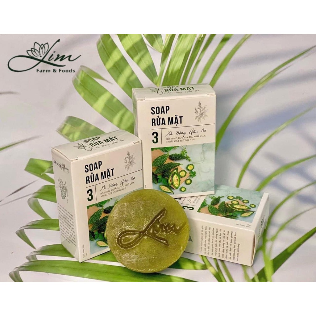 Soáp Rửa Mặt Lim -100% Thiên Nhiên ,Làm Sạch Sáng Da Ngăn Ngừa Mụn ,Không Gây Kích Ứng