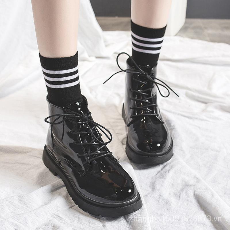 DR. MARTENS Giày Bốt Da Cổ Cao Thời Trang Cho Nữ Djp2 2019