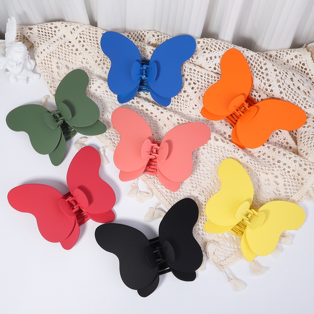 KIDSBOWS 1 Kẹp Tóc 5.9 Inch Hình Bướm Bằng Acrylic Đơn Giản Dành Cho Nữ