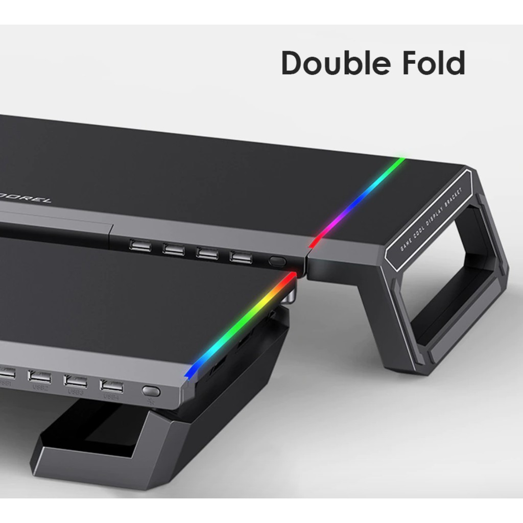 Kệ Màn Hình Máy Tính , Đế Đỡ Màn Hình máy tính Studio RGB Core Obsidian Black | BigBuy360 - bigbuy360.vn