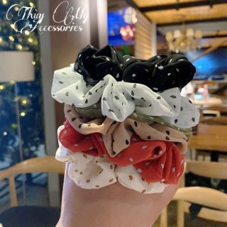 Combo 50 cột tóc scrunchies các mẫu