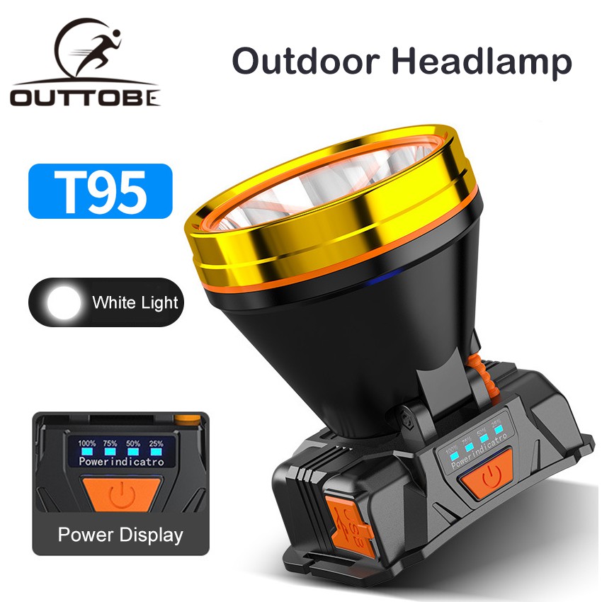Đèn Pha LED Đội Đầu Sạc USB Chống Thấm Nước