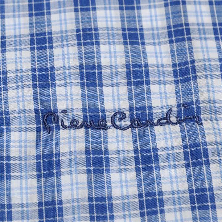 [ ORDER ] Áo Sơ Mi Nam Dài Tay Pierre Cardin Blue Check