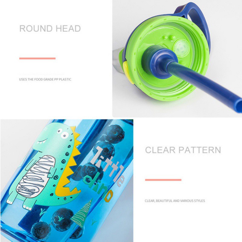 Bình Nước Thể Thao Có Ống Hút Chất Lượng Cao Cho Bé