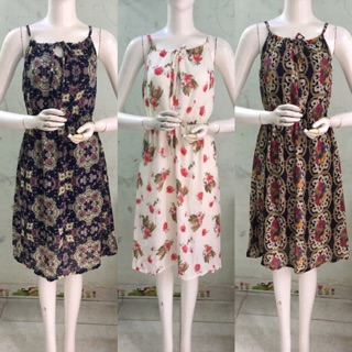 Đầm maxxi voan 2 dây mùa hè