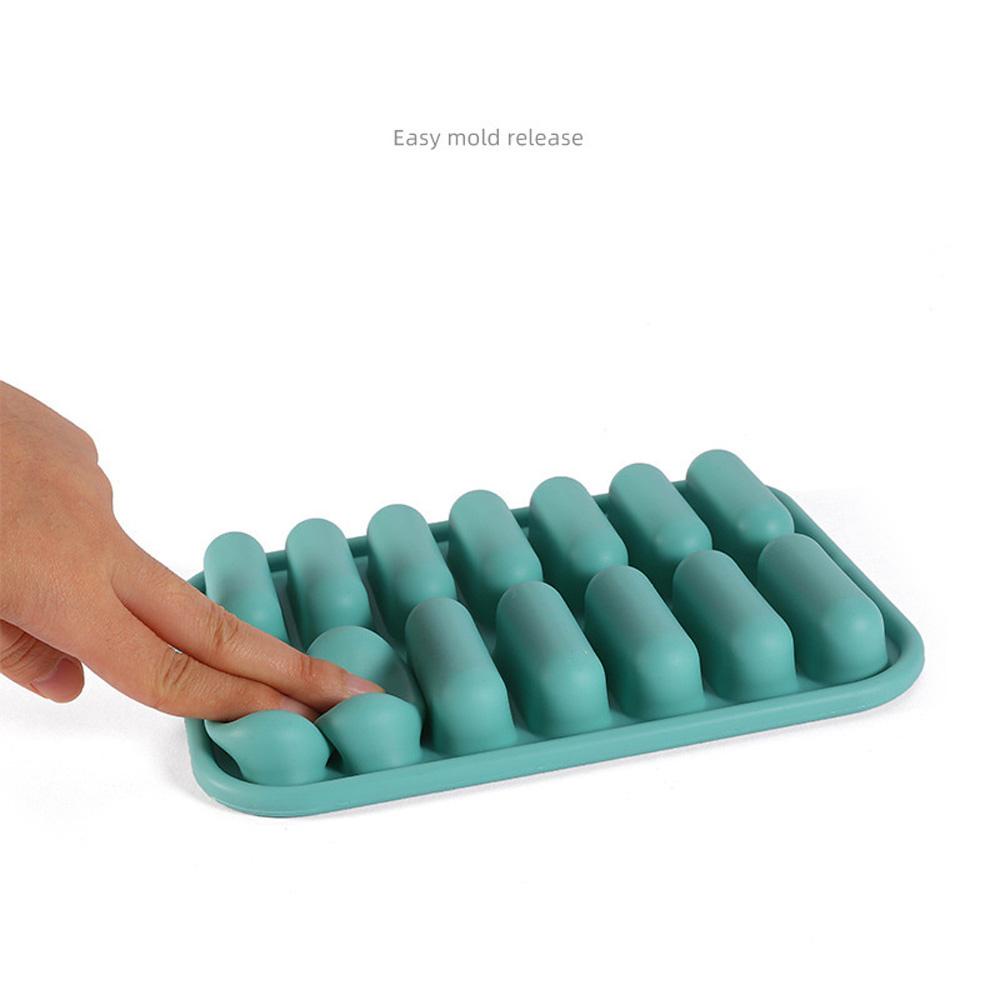 IVORY Khay Làm Đá Viên Bằng Silicone Có Nắp Tái Sử Dụng Được