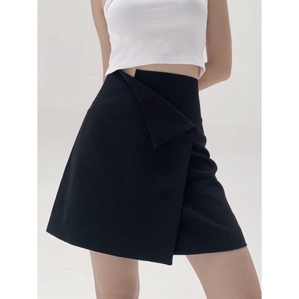 Chân váy nữ cạp cao dáng A ngắn_MONOTALK B20003TK