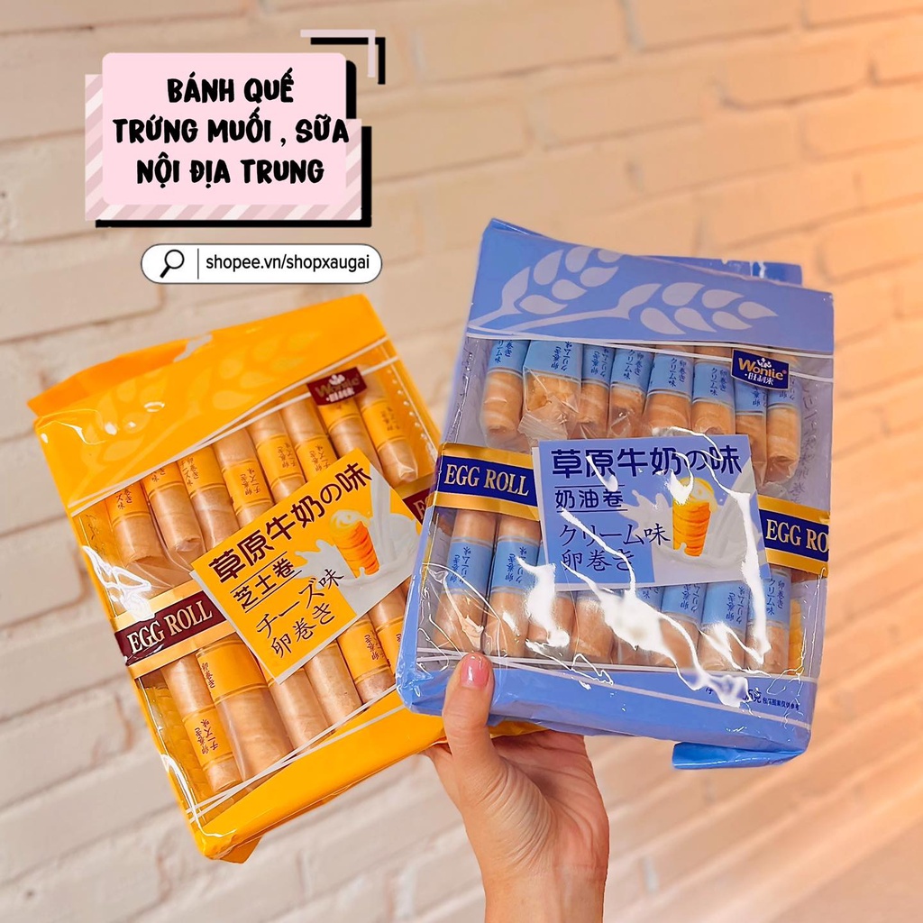 Bánh Quế Trứng Muối/ Sữa Wonlie Egg Roll