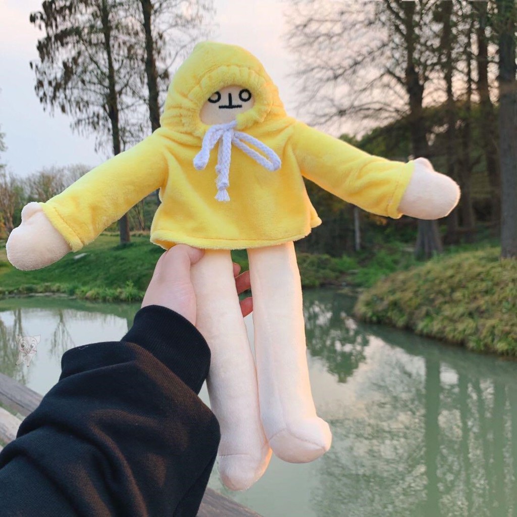 Banana Man LELUSH Người Chuối Nhồi Bông Trầm Cảm Đáng Yêu 35cm NEOCI