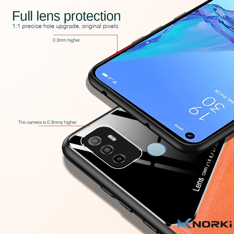 Ốp điện thoại da PU siêu mỏng từ tính cho Oppo A53 2020 A15 A15S A54 A94 A74 A93 A73