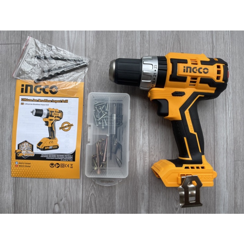 Body máy khoan búa dùng pin không chổi than 20V Ingco CIDLI20608