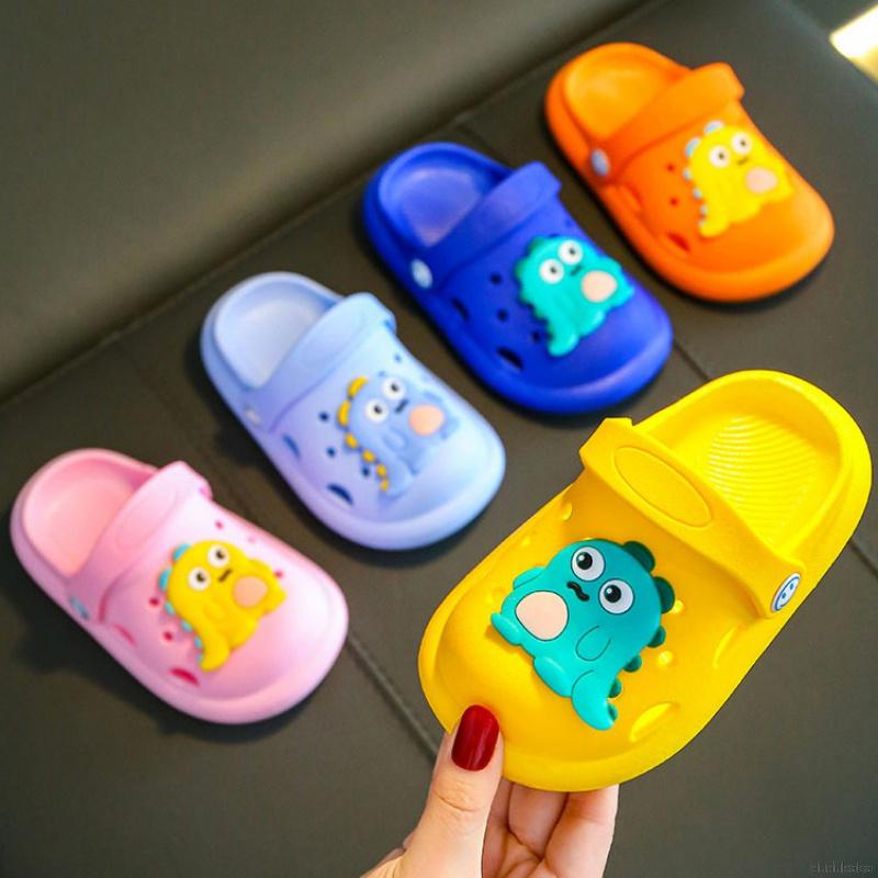 Xăng đan Mềm Chống Trượt Hình Khủng Long Dễ Thương Cho Bé 1-5 - 7 Tuổi