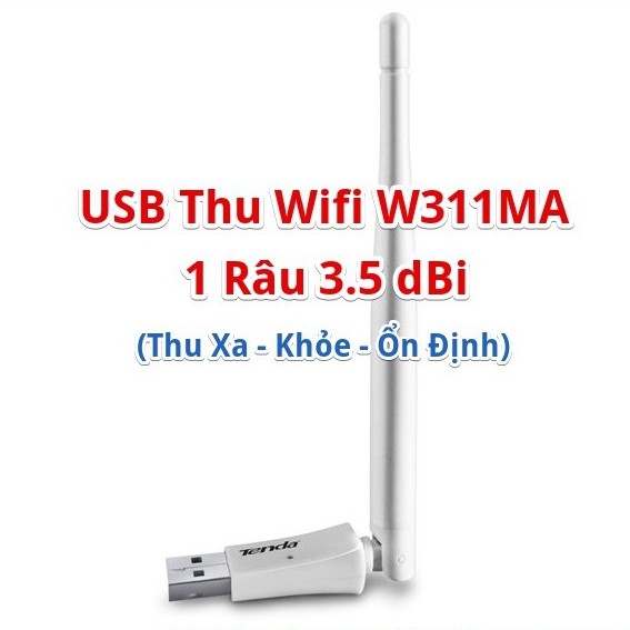 Tenda W311MA - USB Wifi Chuẩn N Tốc Độ 150Mbps & 1 Cáp nối dài USB