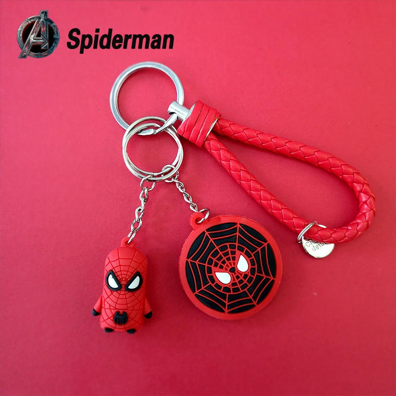 Móc khóa 2 mặt hình siêu anh hùng trong Avengers bằng silicone