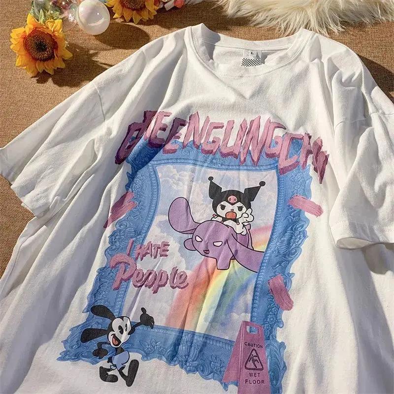 NRVP Áo Thun 100% Cotton Dáng Rộng Thời Trang Hàn Quốc Cho Nữ