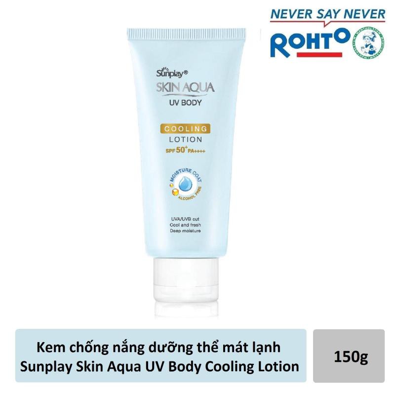 Kem chống nắng dưỡng thể mát lạnh Sunplay Skin Aqua UV Body Cooling Lotion SPF 50+ PA++++ (150g)