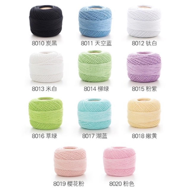 Sợi Cotton Ruyi 0.8mm (cuộn 50gr)