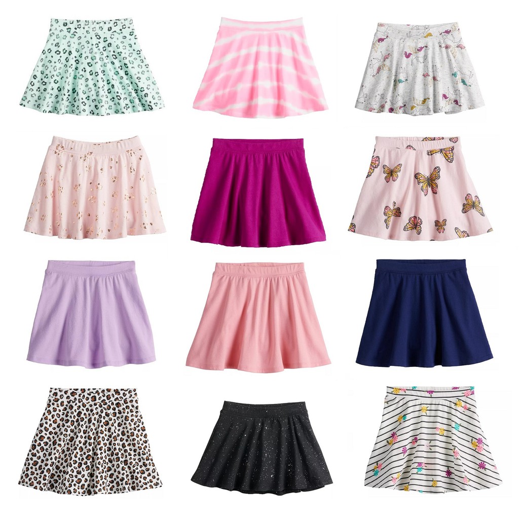 Chân váy thun cotton kèm quần J.Beans cho bé mẫu giáo, cấp 1 (2-10 tuổi) xuất dư xịn. Chất vải siêu mềm, mát
