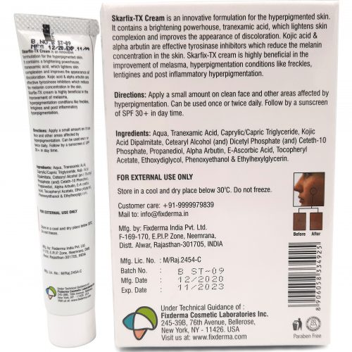 Kem Dưỡng Da Mờ Thâm Nám, Tàn Nhang Fixderma Skarfix-TX Cream 15g