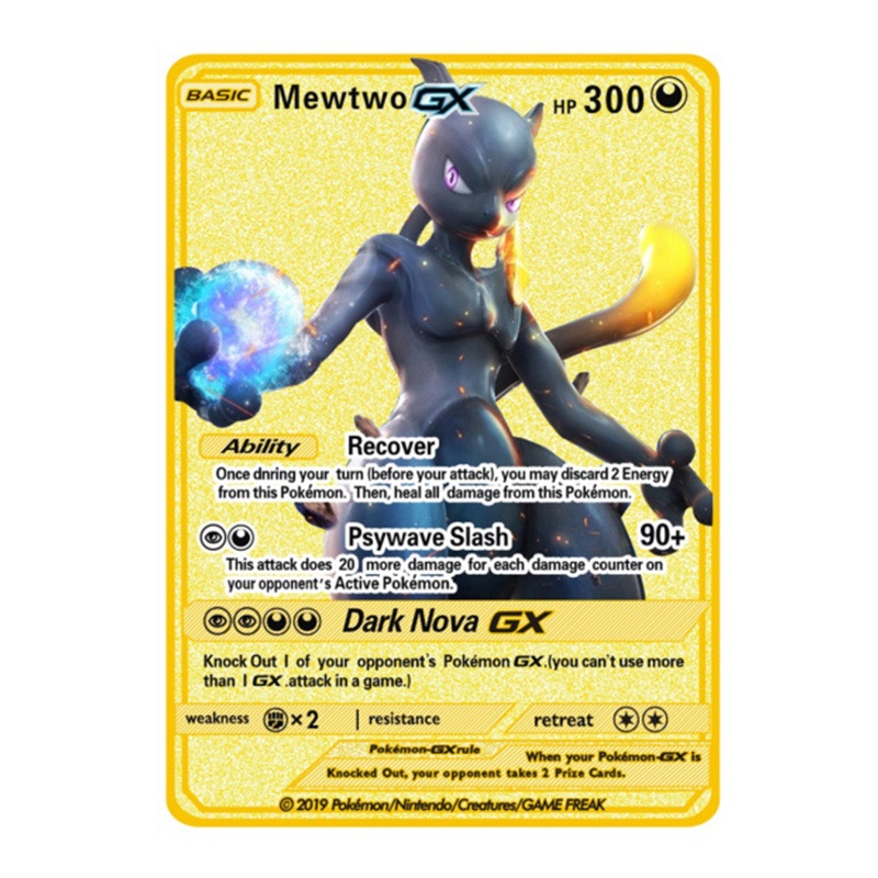 Thẻ Bài Trò Chơi Charizard Màu Vàng Kim Lấp Lánh Cho Bé