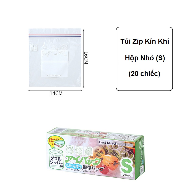 Túi Zip Đựng Thực Phẩm Phong Cách Nhật Bản Túi Đựng Thực Phẩm An Toàn Tiện Dụng Tái Sử Dụng - Gia Dụng SmartSun