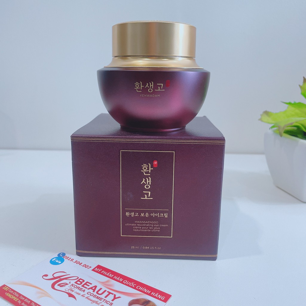 [The Face Shop AUTH] Kem Dưỡng Trẻ Hóa Vùng Da Mắt YEHWADAM HWANSAENGGO ULTIMATE REJUVENATING EYE CREAM 25ml TFSN20 | BigBuy360 - bigbuy360.vn