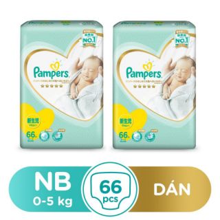 Tã Dán Pampers Nhật size NB66/S60/M48/L40