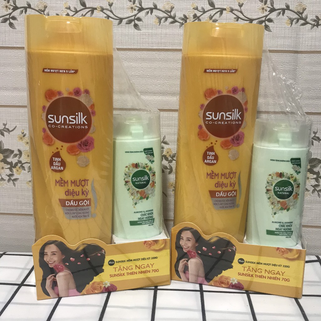 [CHÍNH HÃNG MUA 1 TẶNG 1] Dầu Gội Sunsilk 320g tặng kèm gội Sunsilk Natural 70g