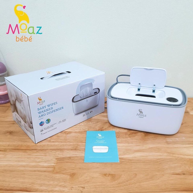 Bảo Hành 1 Năm - Máy làm ấm khăn ướt Moaz bebe MB 008 đèn Led dành cho bé Moazbebe 008