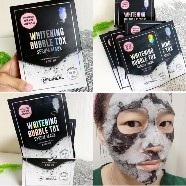 [Mã FMCGMALL -8% đơn 250K] Mặt Nạ Thải Độc Mediheal Whitening Bubble Tox Serum Mask 25ml [K59] | BigBuy360 - bigbuy360.vn