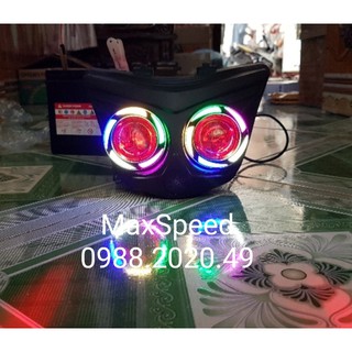 Đầu đèn mắt cú 2 cầu lốc xoáy 7 màu EX 150 1001064