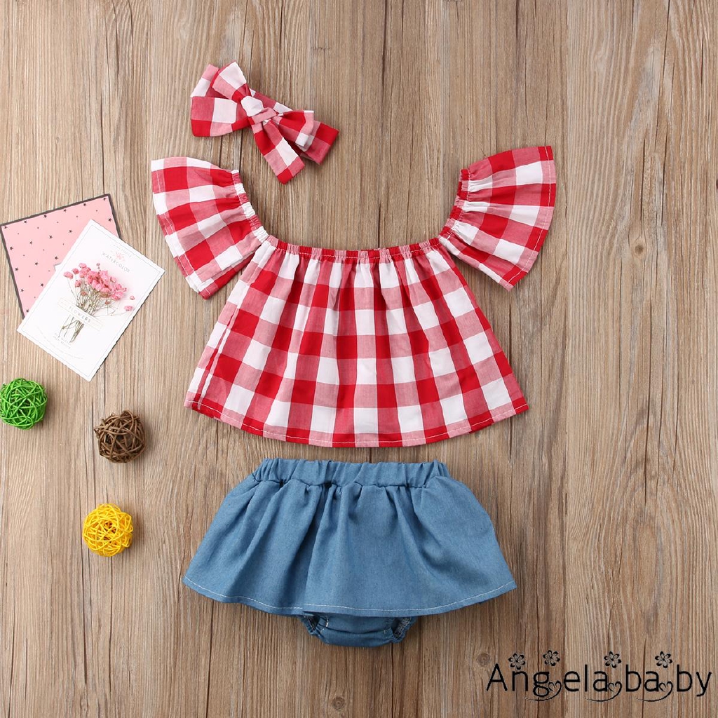 Set Áo Tank Top + Chân Váy Xoè Cho Bé Gái