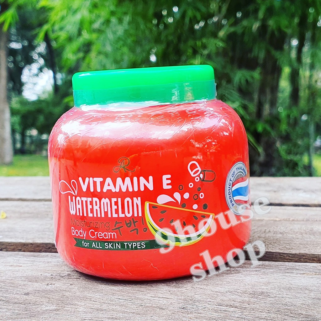 01 Hủ Dưỡng Thể DƯA HẤU AR Vitamin E WATERMELON  Body Lotion Thái Lan 200gram