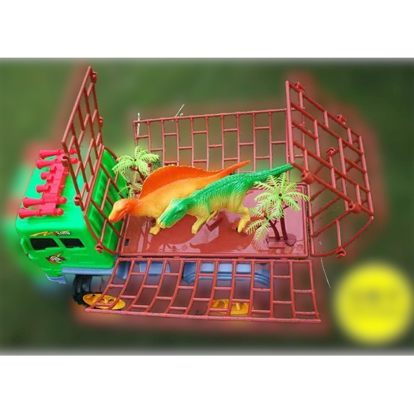Đồ Chơi Xe Chở Thú Khủng Long Cỡ Lớn Vừa Nhỏ Cho Bé Tặng Kèm Khủng Long