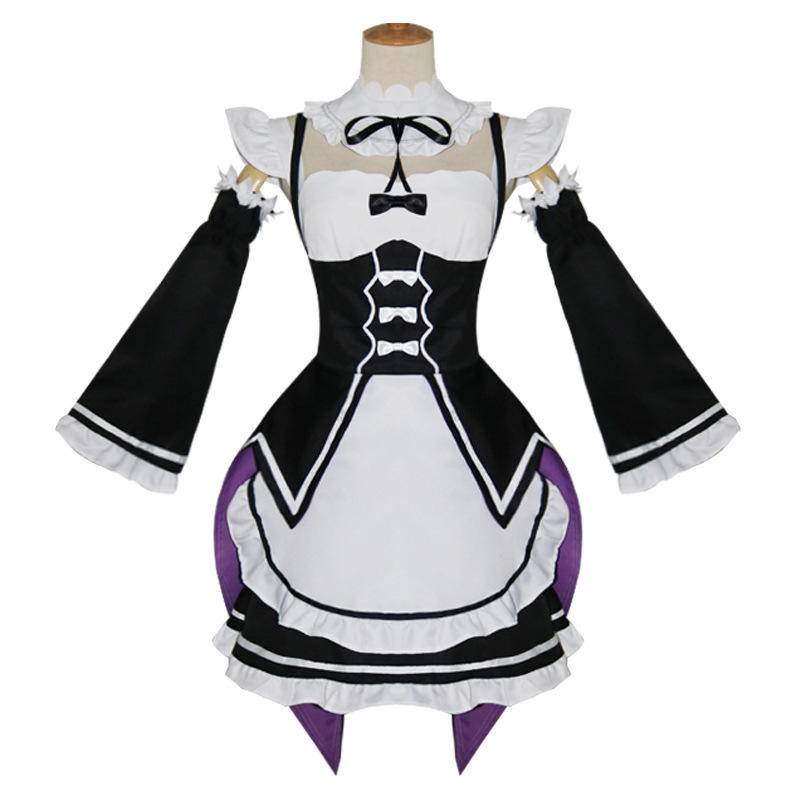 Ram Rem cos suit Rem maid outfit Ram maid outfit Lolita outfit A different world life from scratch cosplay women's clothing boss
