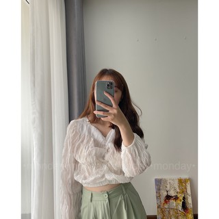 Áo bồng nhún dài tay