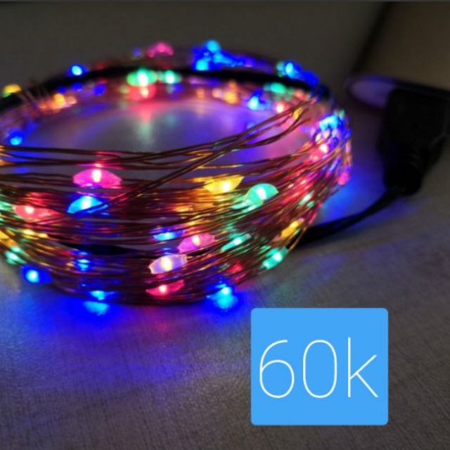 Đèn Led đom đóm USB 10m 100 hạt dã ngoại cắm trại | BigBuy360 - bigbuy360.vn