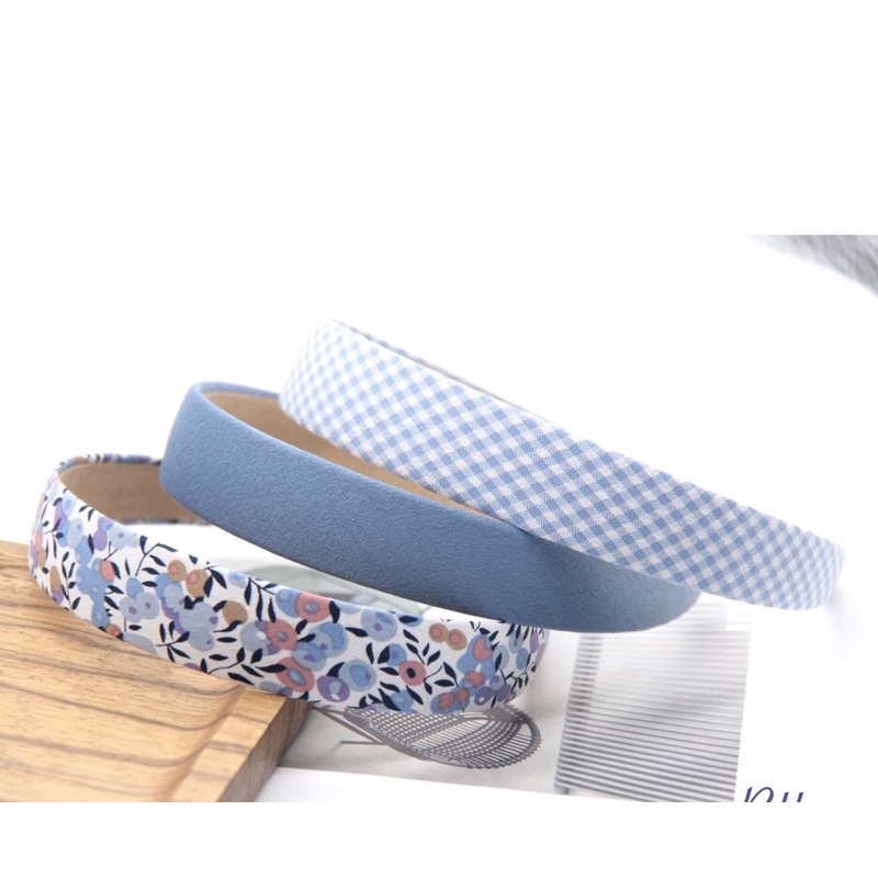 Set 3c băng đô bờm tóc hoạ tiết vintage cá tính
