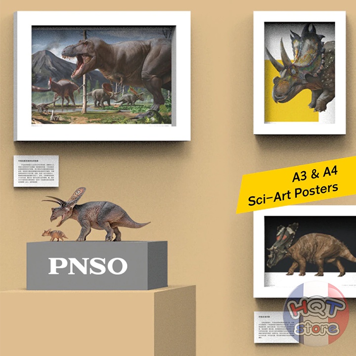 Mô hình Khủng Long Torosaurus Aubrey and Dabei PNSO tỉ lệ 1/35 chính hãng