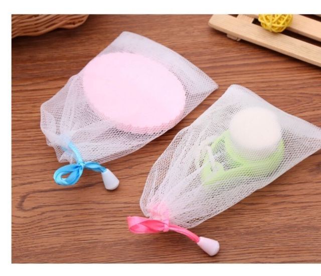 Túi Lưới Tạo Bọt Xà Bông Tắm, Đựng Bánh Xà Bông Tiện Lợi