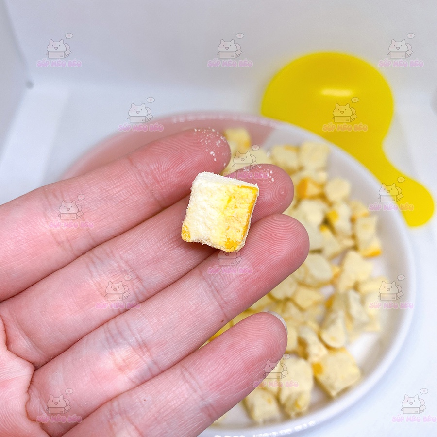 | Vị Mới | Trứng Sữa dê sấy siêu ngon gói 20gr dùng thử cho Mèo &amp; Cún
