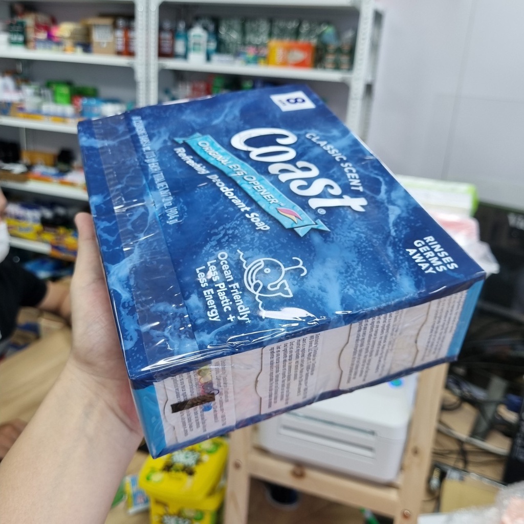 Xà phòng COAST Classic Scent Refreshing Deadorant Soap 113g hương gió biển| Xà phòng cục Coast