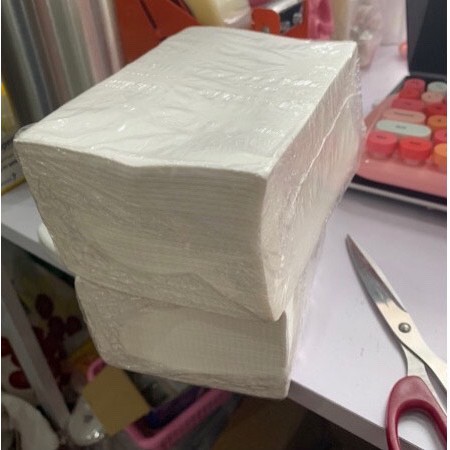Giấy in nhiệt tự dính dạng xấp kích thước 100x150 mm - CÓ SẴN LỚP KEO DÁN