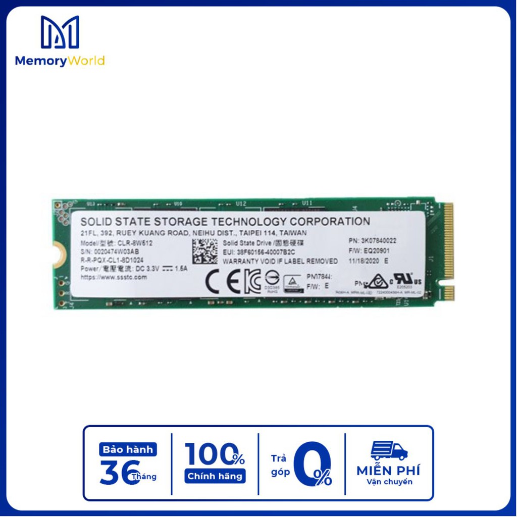 SSD Toshiba 512G M2 NVME CRL 8W512 Chính Hãng - YourMemoryWorld | BigBuy360 - bigbuy360.vn