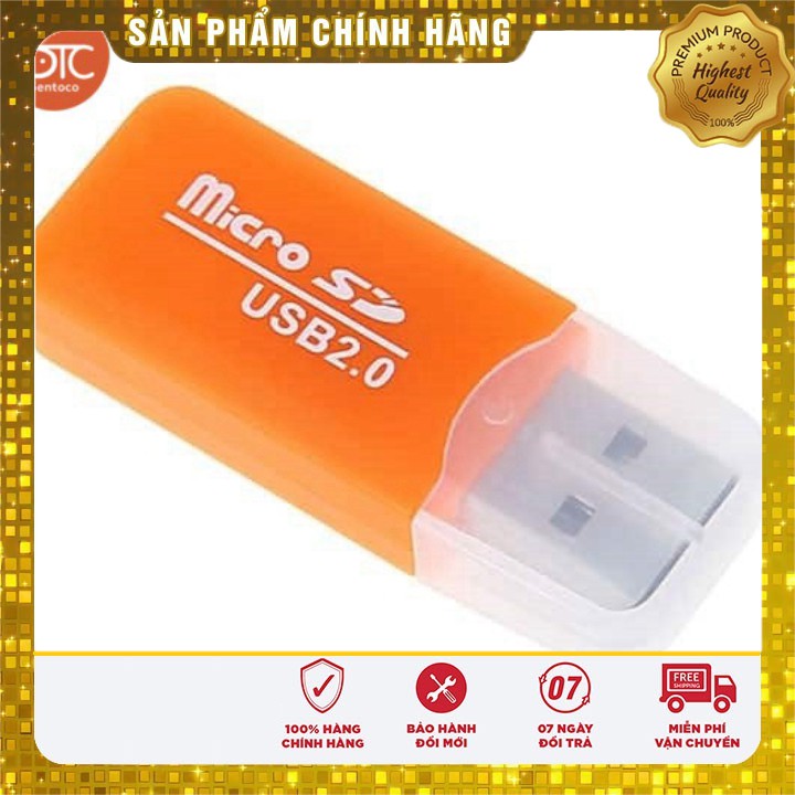 Đầu đọc thẻ Micro SD 2.0 vỏ nhựa,vỏ nhôm có đèn báo