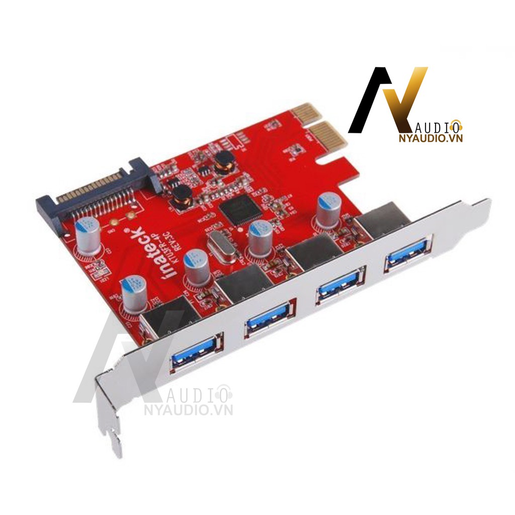 Card mở rộng Inateck 4-Port USB 3.0 PCI-E Card for PC/Mac Pro