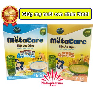 Bột ăn dặm Metacare 4 vị mặn và 4 vị ngọt – Dinh dưỡng hỗ trợ phát triển toàn diện giúp bé ăn ngon, khỏe mạnh