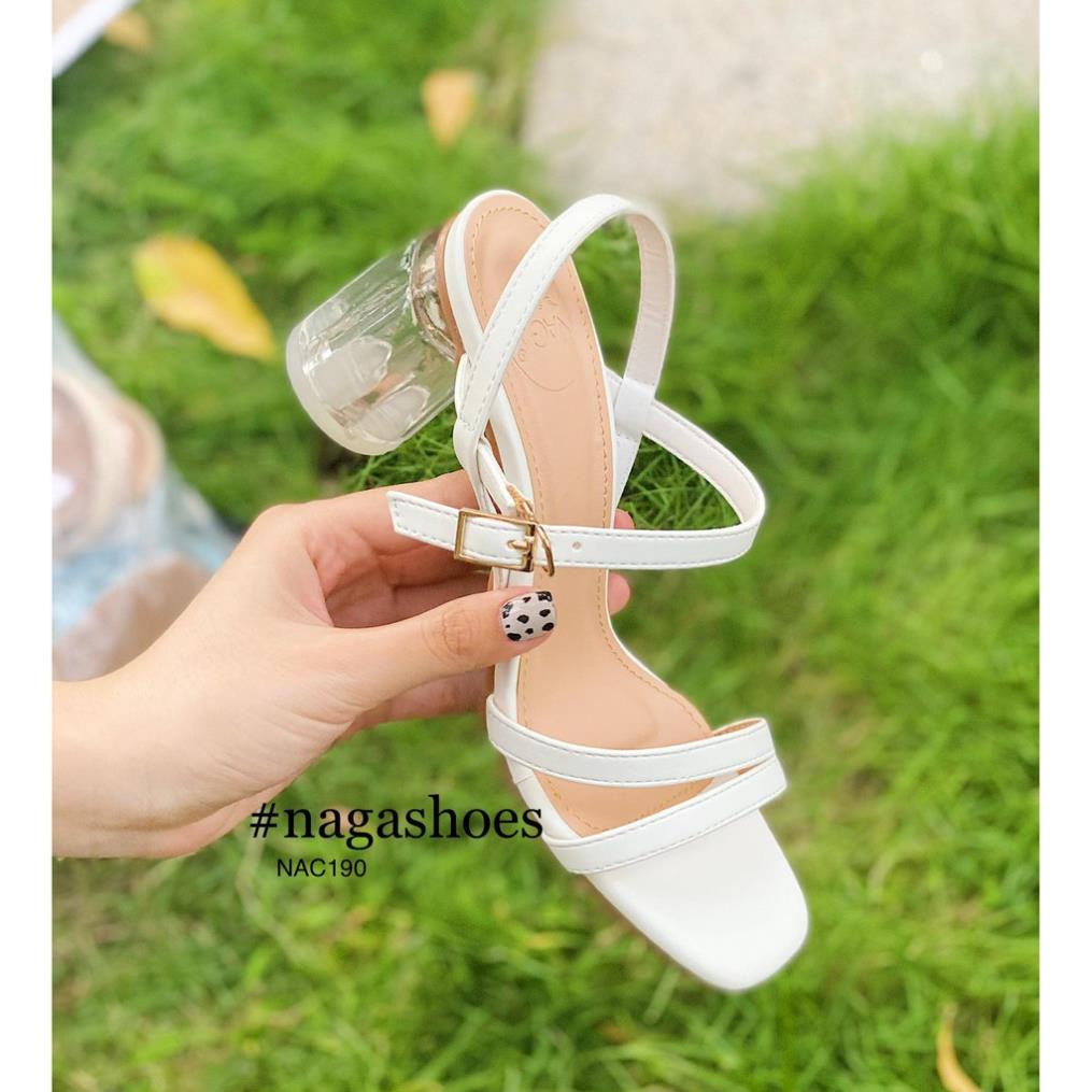 GIÀY CAO GÓT NAGASHOES 2 QUAI GÓT TRONG 7CM NAC190 -sdg$